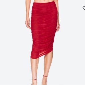 Rushed skirt poly jersey Norma Kamali